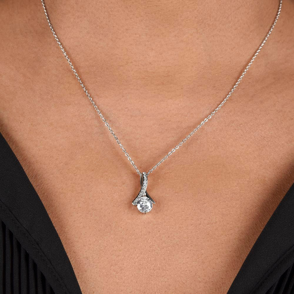 To My Loving Mom - Pendant Necklace from Daughter