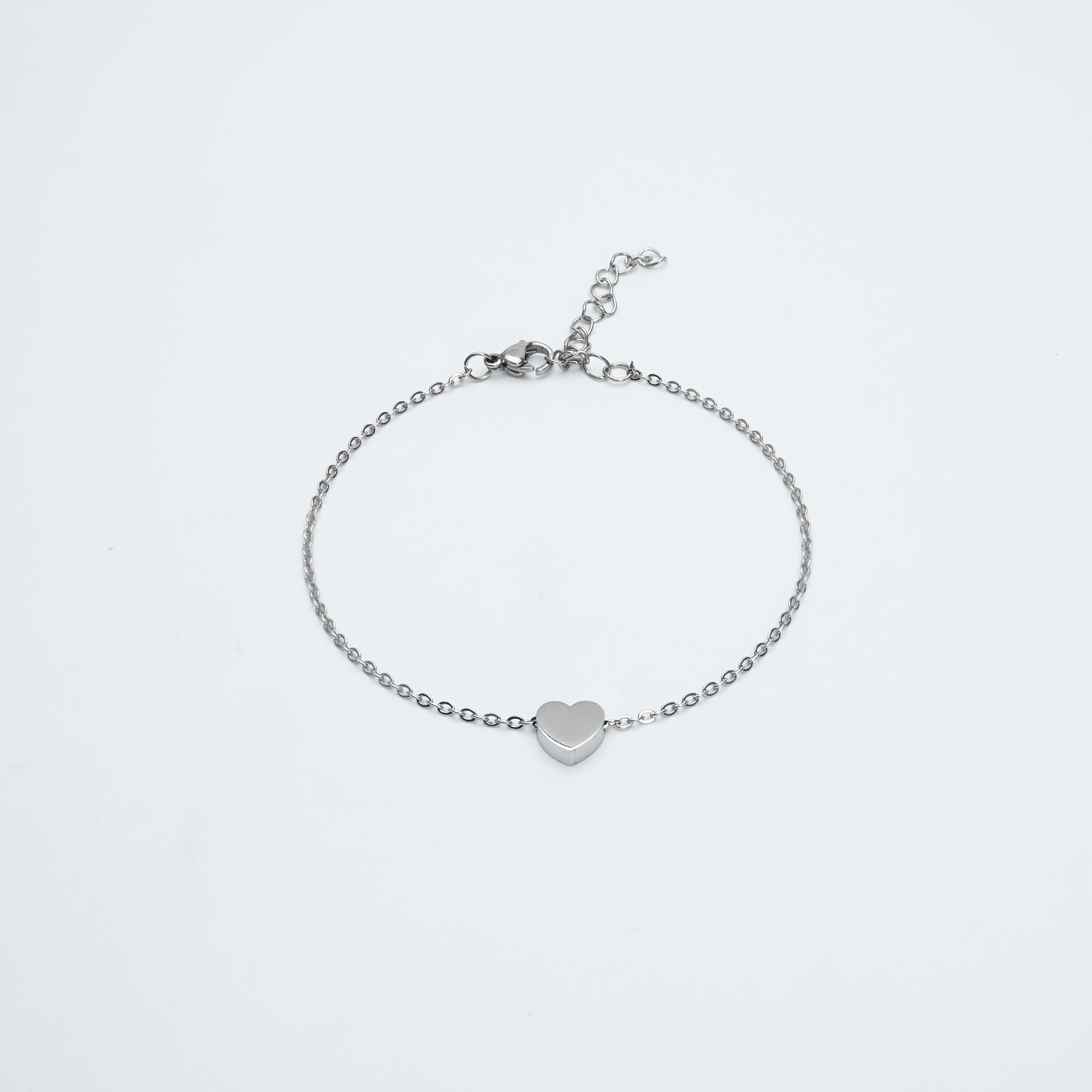 Mini Heart Bracelet (Silver)
