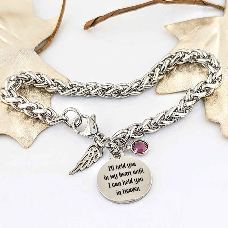 Memory Bracelet - I will hold you forever in my heart