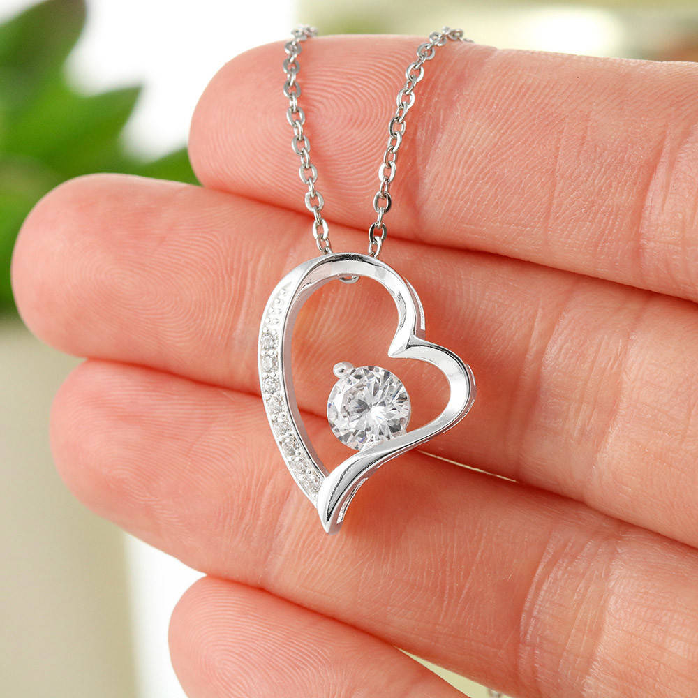 To My Mum - Your Little Boy - Heart Necklace