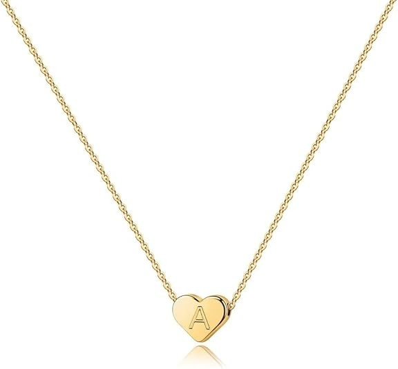 To my Wife - Custom heart necklace - Gold