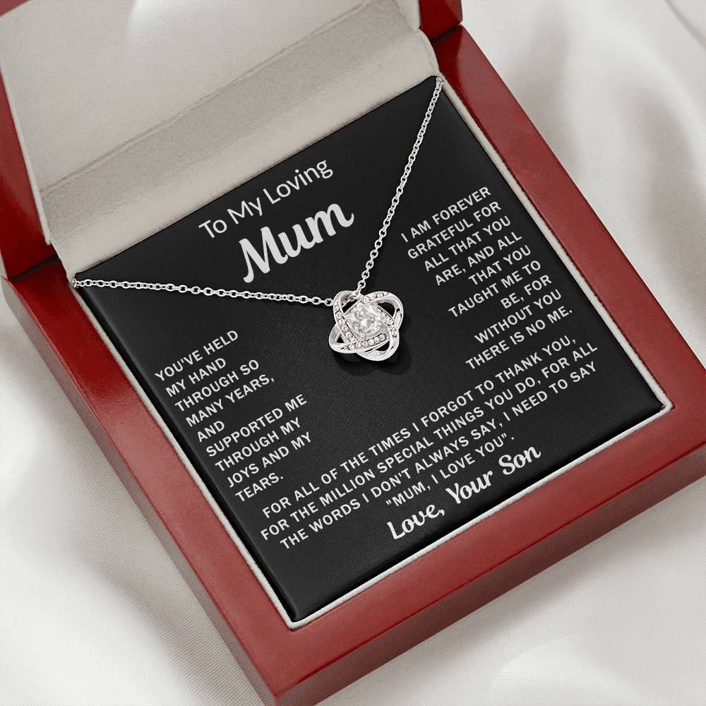 To My Loving Mum - Knot Necklace