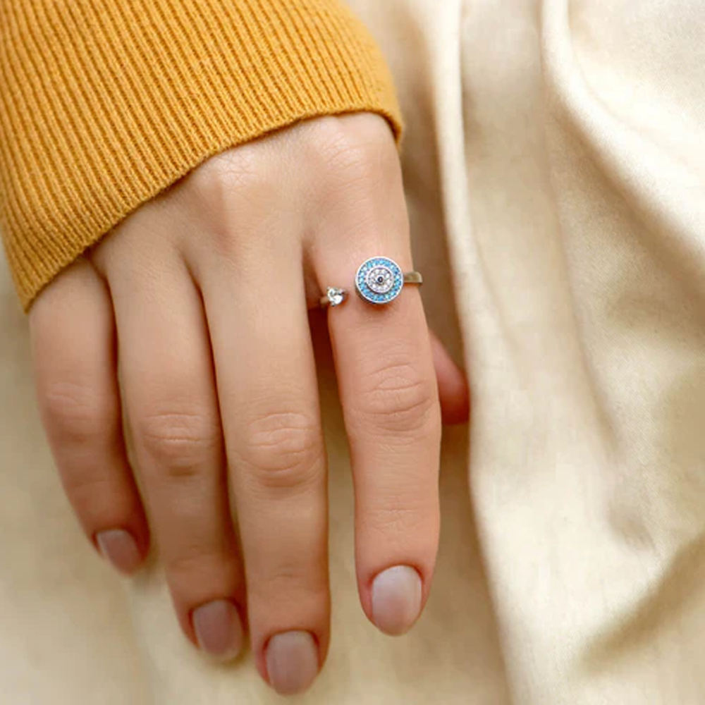 To My Daughter - Evil Eye Fidget Ring