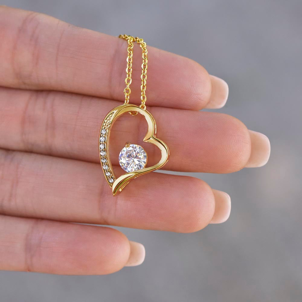 To My Wonderful Wife - Love, Your Husband - Heart Necklace
