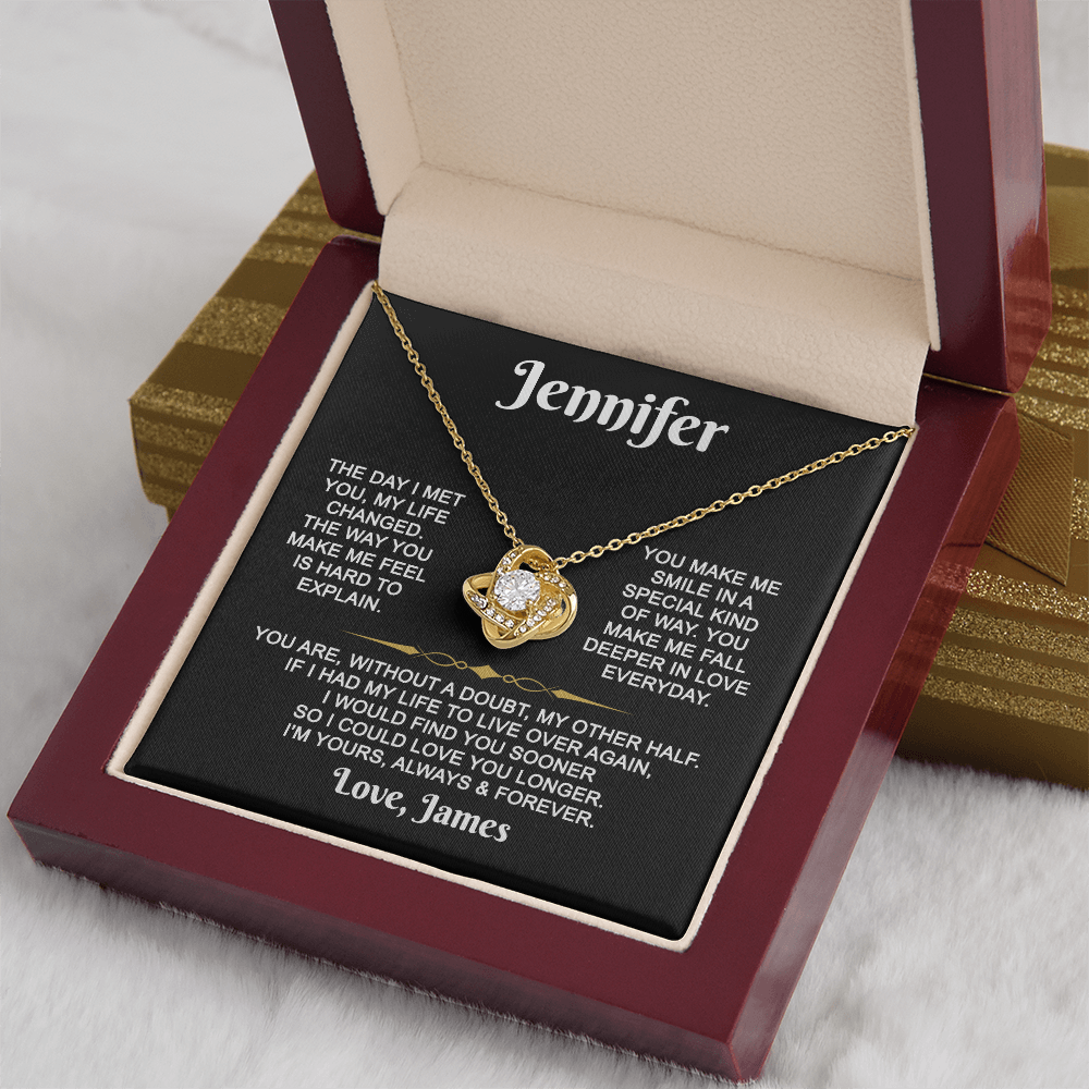 I'm Yours Forever - Customized - Knot Necklace