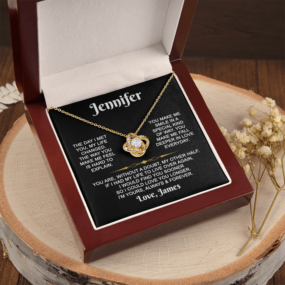 I'm Yours Forever - Customized - Knot Necklace