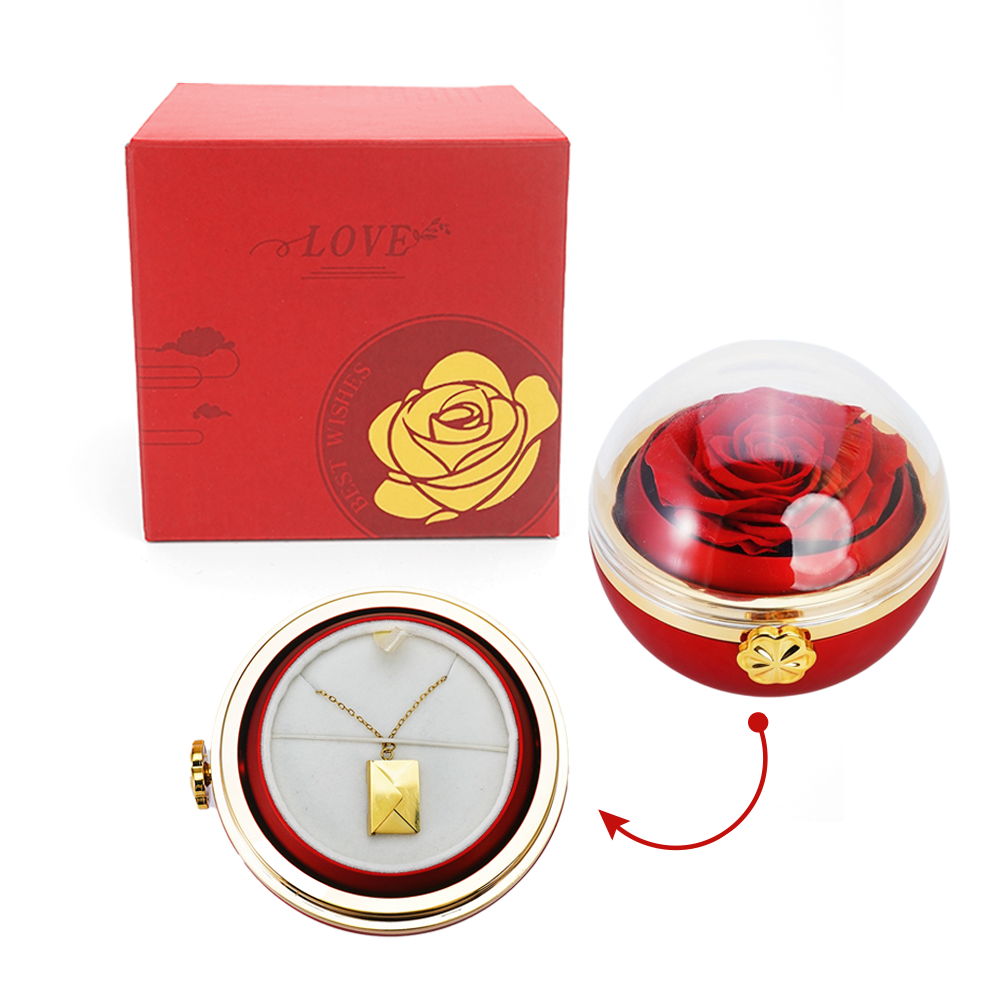 To My Love - Eternal Rose Sphere - Gold