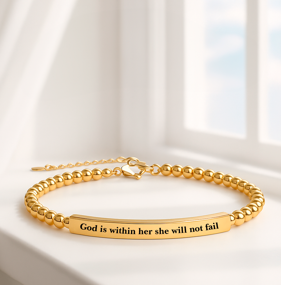 Faith Bracelet - God is within her