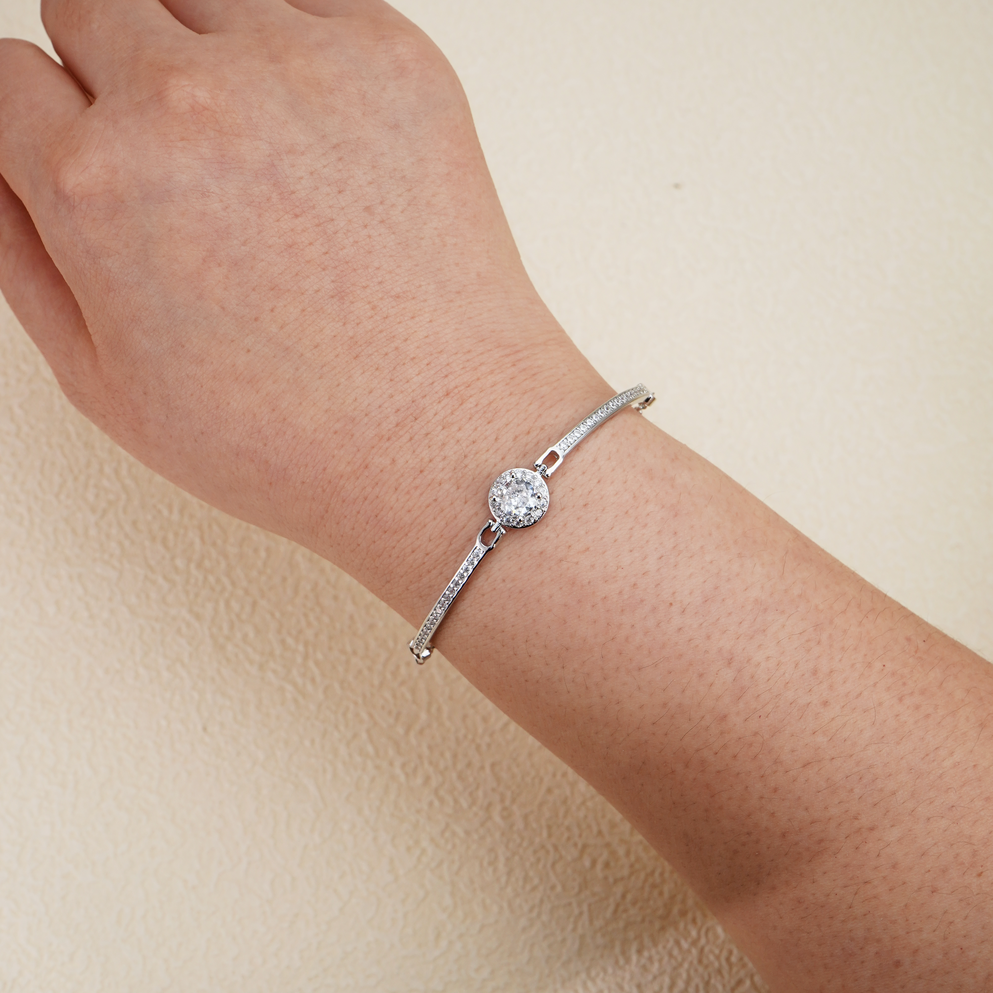 Woman Silver Diamond bracelet