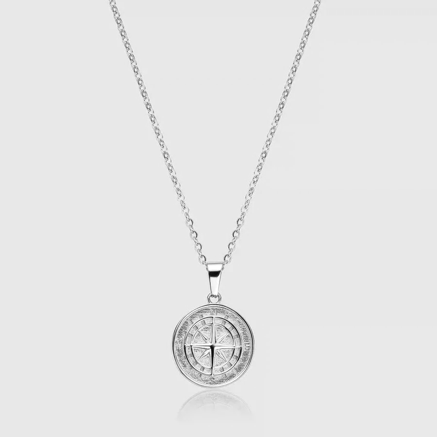 To my Husband - Compass necklace