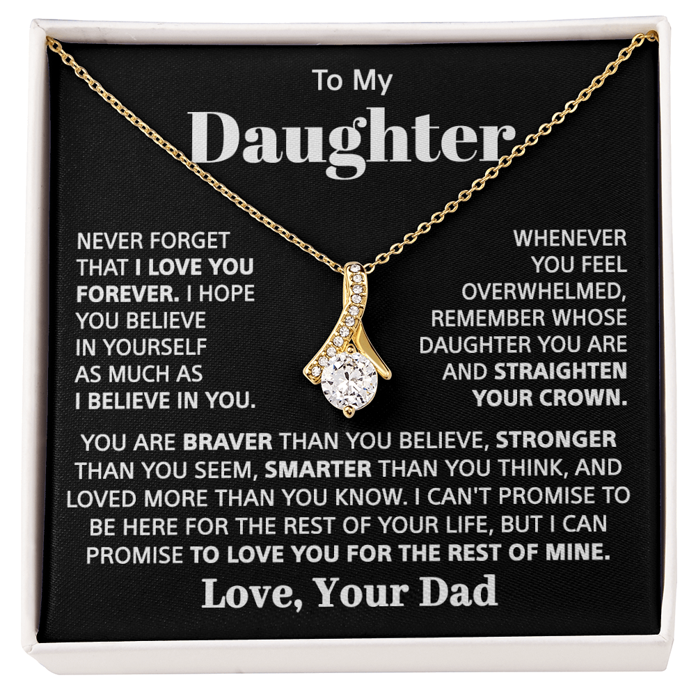 To my Daughter - Love pendant necklace