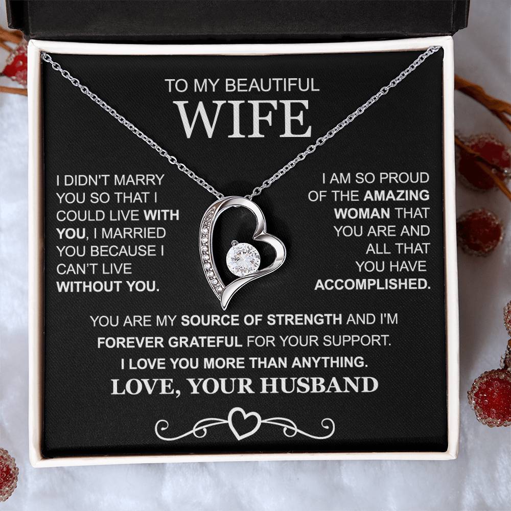 To my Wife - I’m so proud of the woman you are