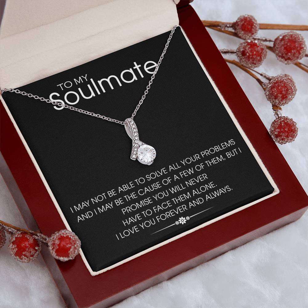 To my Soulmate - Love pendant necklace