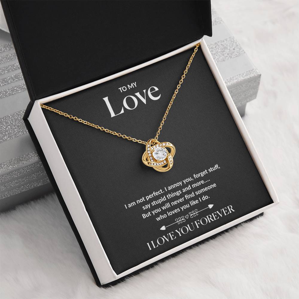To my Love - Love Knot necklace