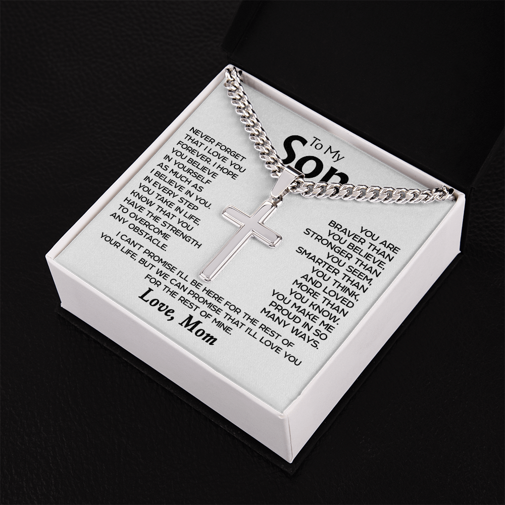 To my Son - Cross Necklace