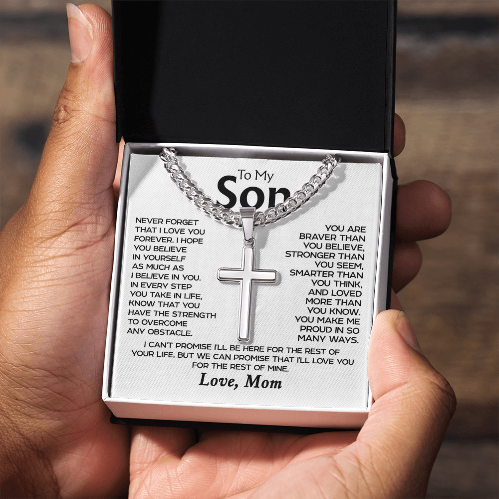 To my Son - Cross Necklace
