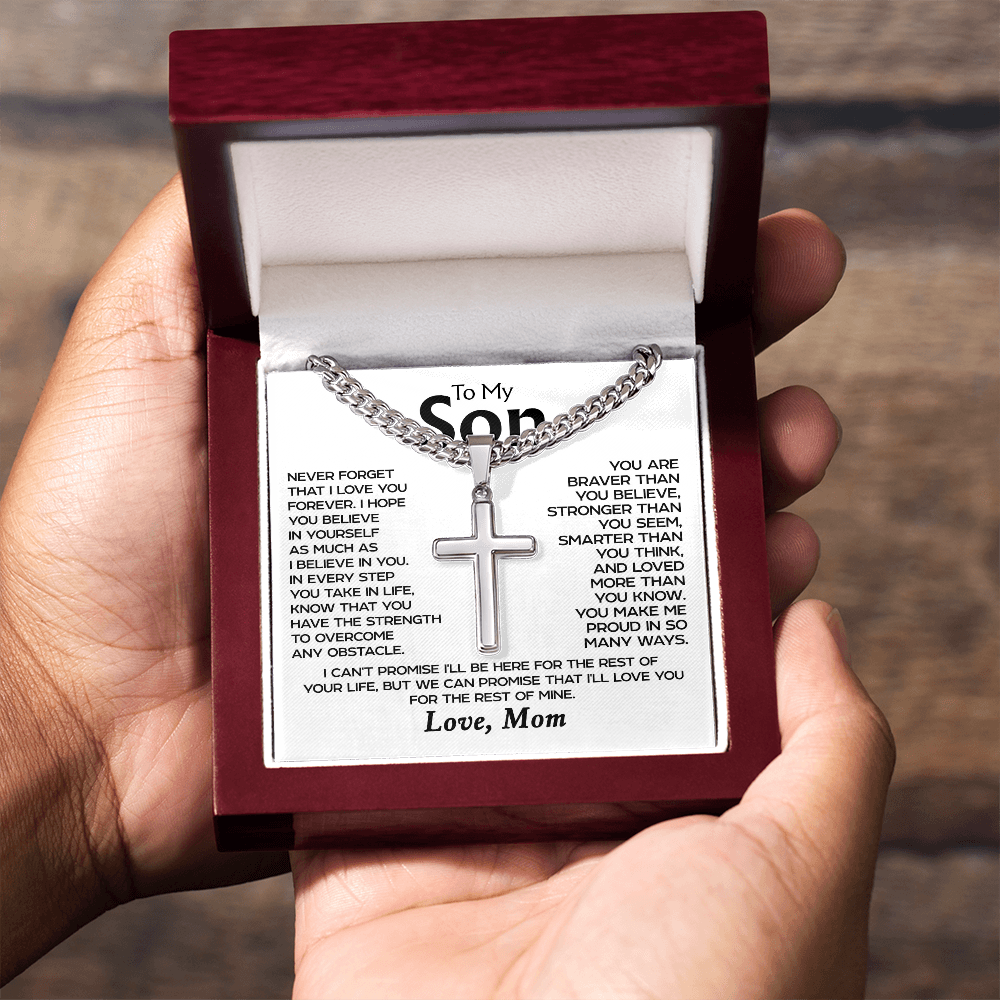 To my Son - Cross Necklace