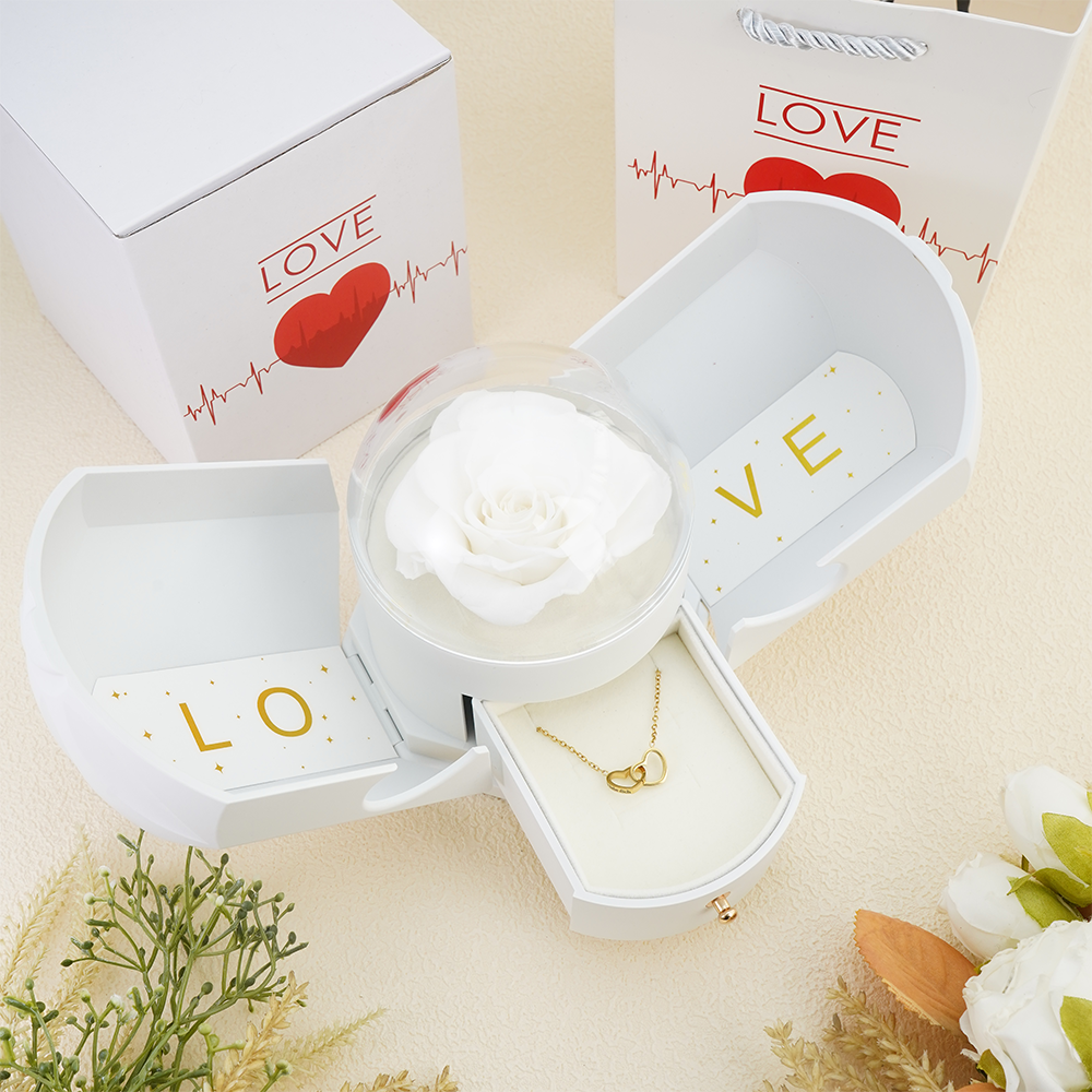 To My Soulmate - Eternal Love Rose Box - Rose Gold