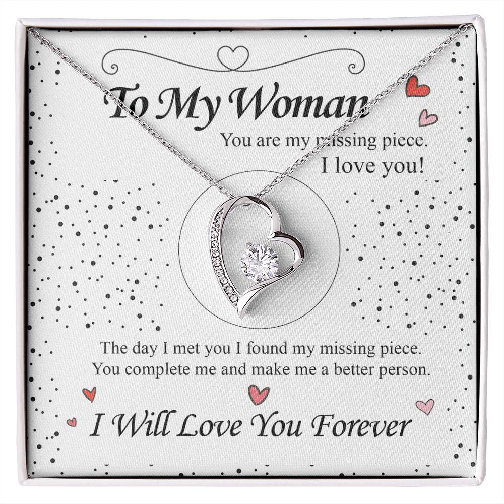 To my Wife - Love Heart Necklace