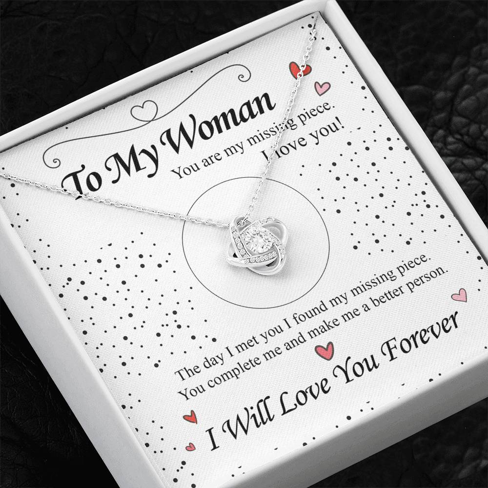 To my Woman - Love Knot Necklace