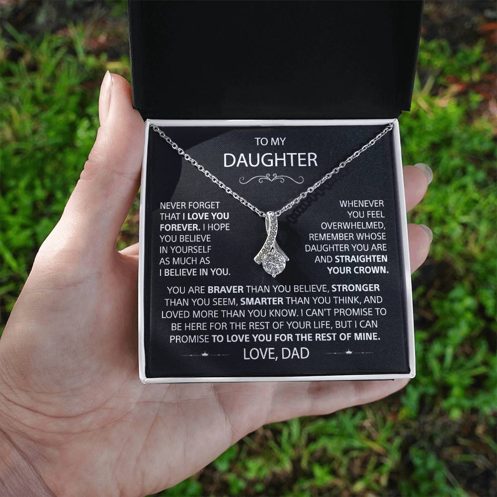 To My Daughter - Love Pendant necklace