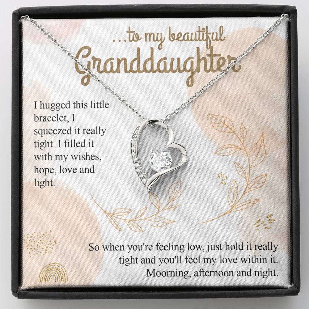 To My Granddaughter - Heart Necklace