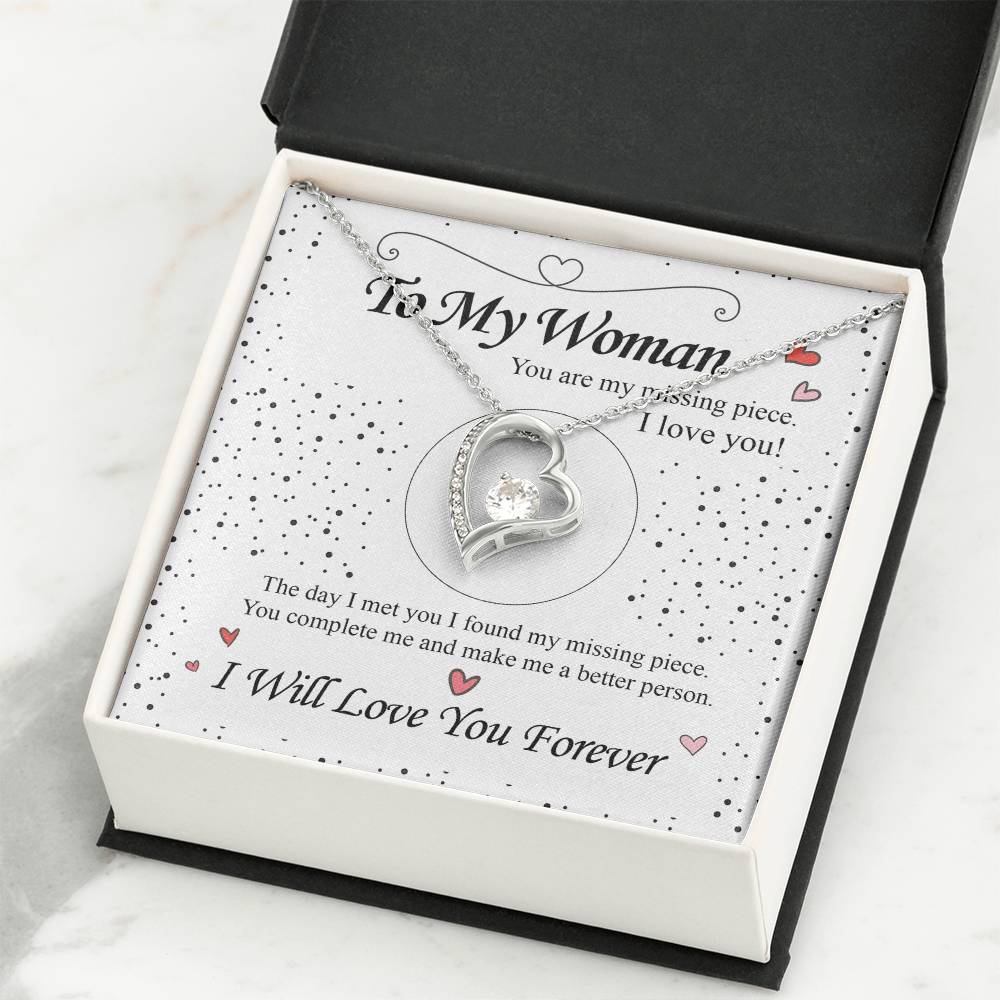 To my Wife - Love Heart Necklace